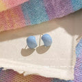 Summer outing ins style colorful jelly bean earrings 2024 new popular personalized simple earrings girls earrings