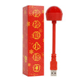 2024 lollipop small fortune character lamp color changing glitter lantern red led make a fortune spring festival new year gift night light