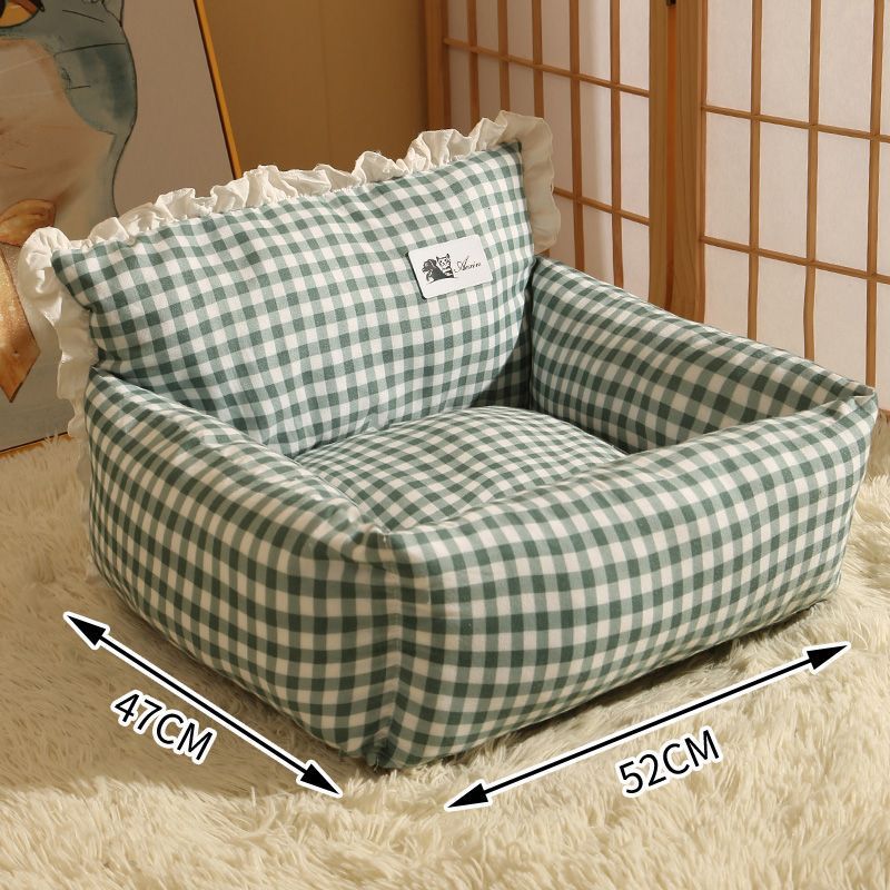 Pet sofa cat bed - all-season warm dog bed - trendy princess style pet mat - dog & cat supplies