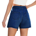 Fashion cross-border women's summer new style  independent station washed casual slimming look trimmed denim skirt pants hot pants
