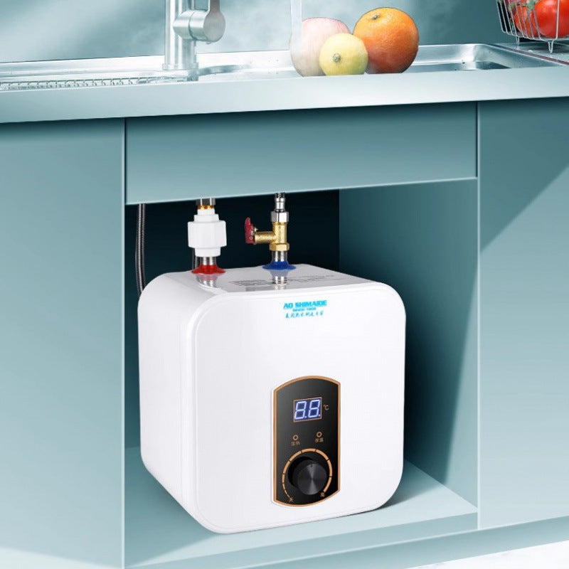 Small Kitchen Treasure Household Kitchen Treasure Undercounter Water Heater Quick Heating First-Class Energy Efficiency Water Storage Kitchen Small Electric Water Heater GO