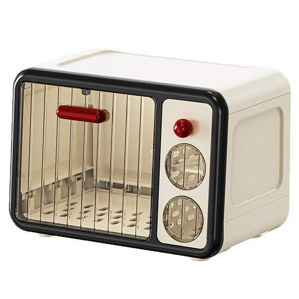 Bottle storage box with lid Dust-proof storage box for baby, baby water cup, tableware to dry and drain, tableware rack