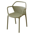 Modern minimalist plastic backrest chair, stackable living room chair, outdoor restaurant chair, cafe high back dining chair