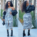European and american cross-border women's fashion:  bestseller street style sexy hot girl multi-pocket bandeau zipper dress