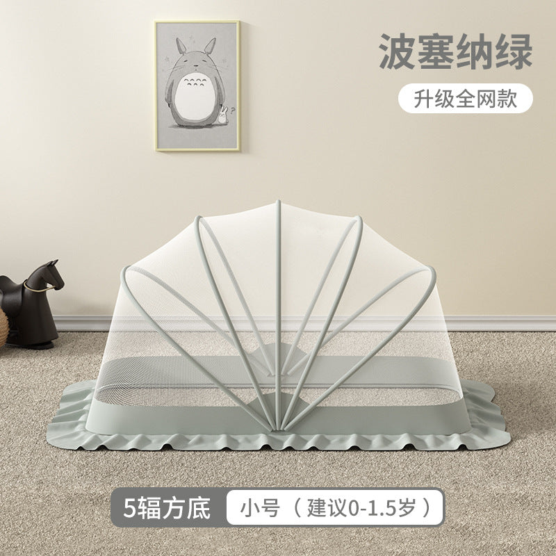 Baby mosquito net canopy - full coverage, foldable, universal fit for cribs