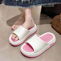 2025 women's summer new style platform slippers - thick-soled, indoor/outdoor, fashionable thong sandals, fairy style cool slippers