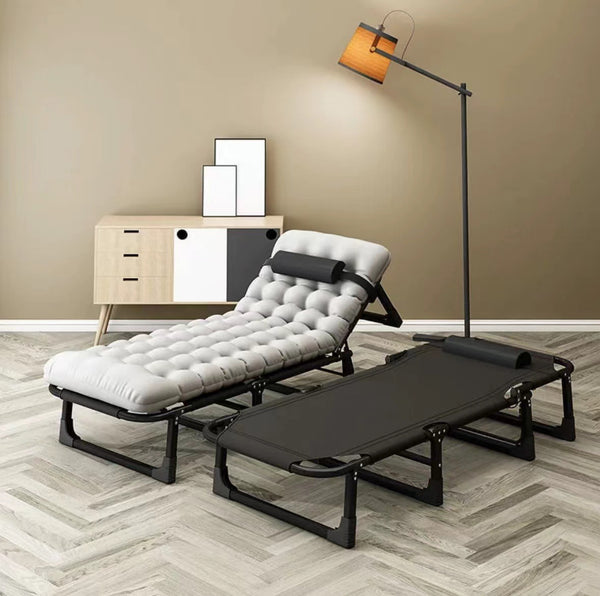 Rollaway bed Single bed Household multifunctional lunch break bed Office simple adult nap bed Portable outdoor recliner