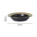 10inch black-gold edge