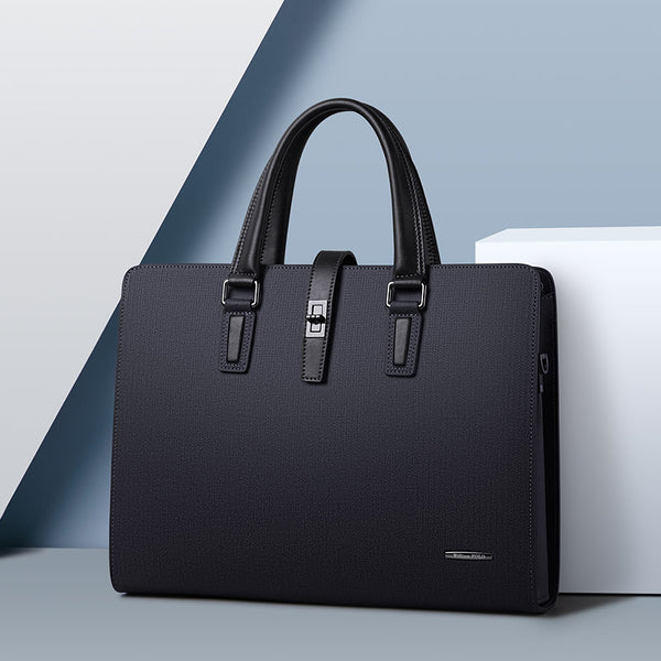 Emperor Paul Men's Briefcase Leather Shoulder Bag Computer Bag High-end Fashion Business Men's Cowhide Handbag