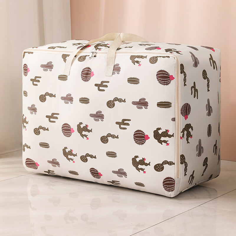 Oxford cloth quilt storage bag household large capacity thickened duffel bag clothes finishing moving bag customization