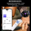 2025 precision non-invasive blood glucose monitoring smartwatch: measures blood uric acid, lipids, blood pressure, heart rate, and body temperature. features nfc payment and smart calling