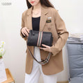 Factory wholesale genuine leather women's bags 2024 new fashion boston pillow bag top layer cowhide shoulder crossbody bag