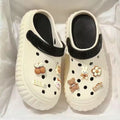 New arrival crocs women's summer outwear 2024new arrivalpopular super popular thick sole stepping on shit feeling beach baotou slippers beach