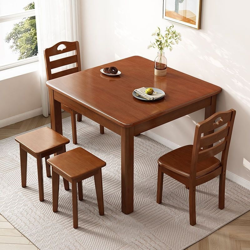 Square solid wood dining table small apartment for homechinoiserie small square table casual card rental room tea table square table