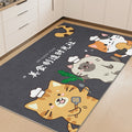 Kitchen floor mat non-slip oil-proof wipeable no-wash carpet foot pad waterproof pvc wipeable stain-resistant whole floor for home