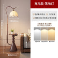 Living room floor lamp, high-end light luxury style shelf next to the sofa, american retro bedroom bedside counter lamp all in one