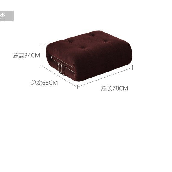 Nordic light luxury retro steel tooth velvet fabric sofa italian medieval style house living room small apartment three-seater