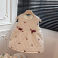 Autumn winter new year style girlfleece-linedthickened skirt baby girl heattechjumpsuit skirt kids trendy clothes children's clothing