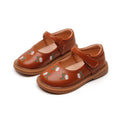 Girls' leather shoes - new autumn  collection: little girl's floral flats, soft sole, chinese style princess shoes for toddlers and young children