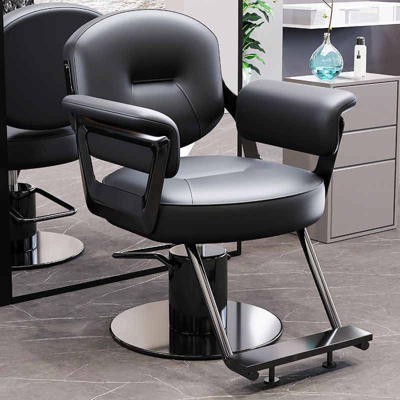 Hairdressing chair, hair salon special fashion, rotatable adjustable hairdressing shop chair, can be reclined for hair cutting, perm and dyeing hairdressing chair
