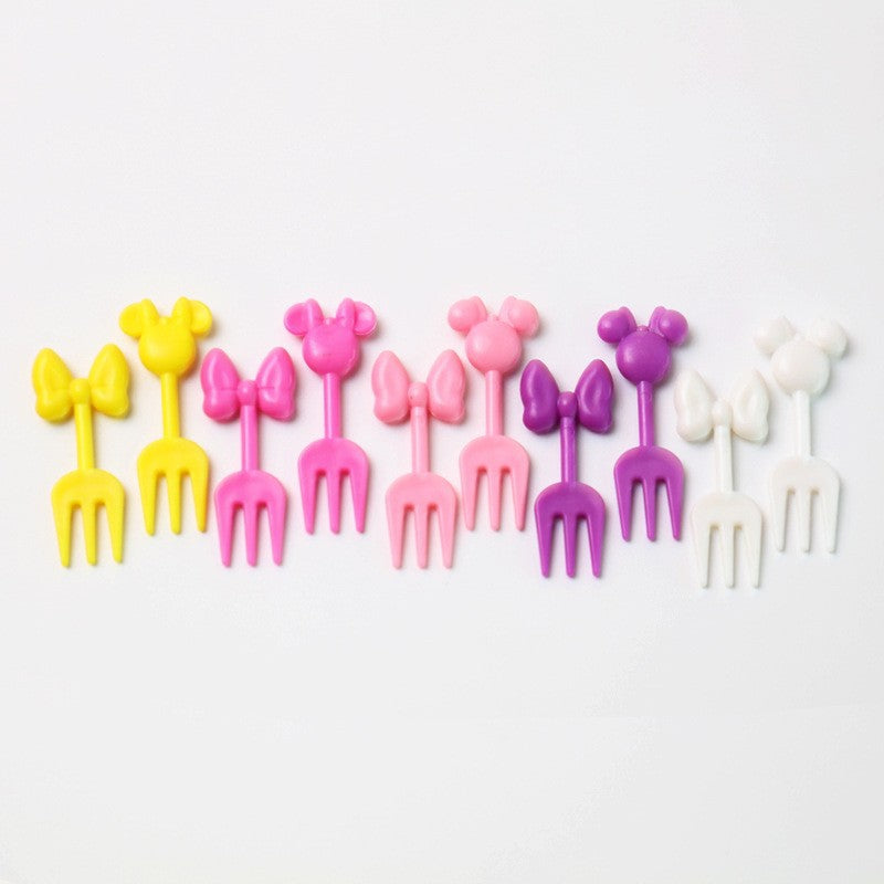 cartoon fruit fork set - cute animal creative fruit picks, bento fruit forks, dessert forks - wholesale