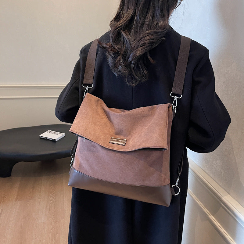 Retro large-capacity bag 2025 fashionable new women's bag autumn and winter commuting texture women's backpack