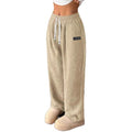 autumn/winter new arrival: women's relaxed fit drawstring solid color pocket casual pants - perfect for cross-border e-commerce on  (us & europe)