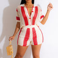 "vip exclusive" cross-border e-commerce source factory: european and american style women's knit striped sexy lingerie set