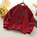 Customizable early spring outerwear: new  knitted hoodie for kids - versatile and stylish autumn jacket/top
