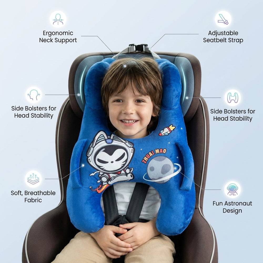 Kids' head and neck support sleep pillow - baby travel car safety pillow - children's supplies - incline pillow - car pillow