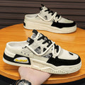 Baotou half slippers men's winternew arrivaloutwear lazy one-leg heelless men's shoes mesh panel shoes youth