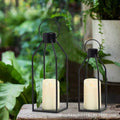 amazon casual candle holder black iron home candle holder desktop decoration outdoor garden wind lamp decoration