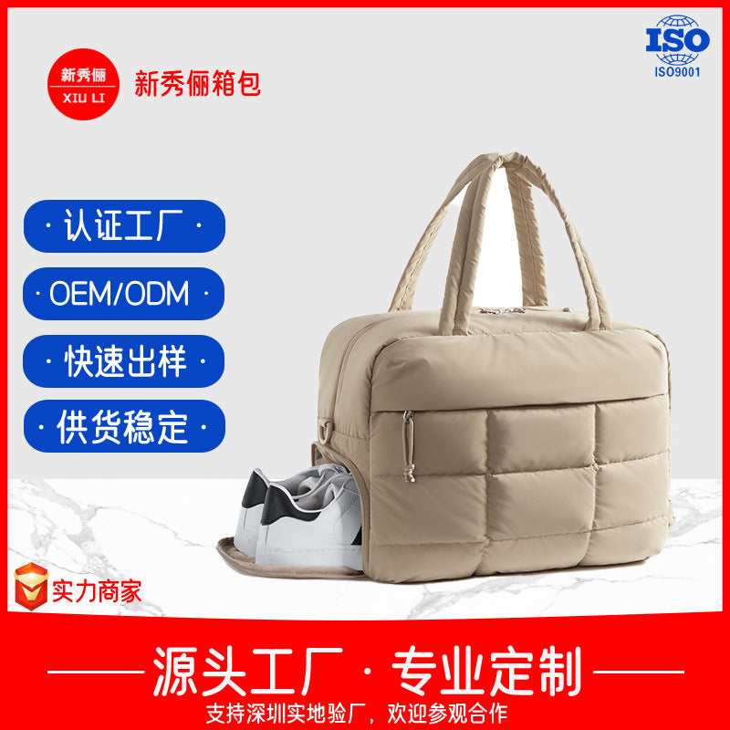 New travel luggage bag tote bag fitness bag down handbag women's weekend travel bag overnight bag