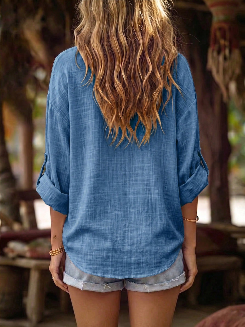 export classic fine grids pattern shirtloose shoulder lazy style fashion daily casual women's clothing