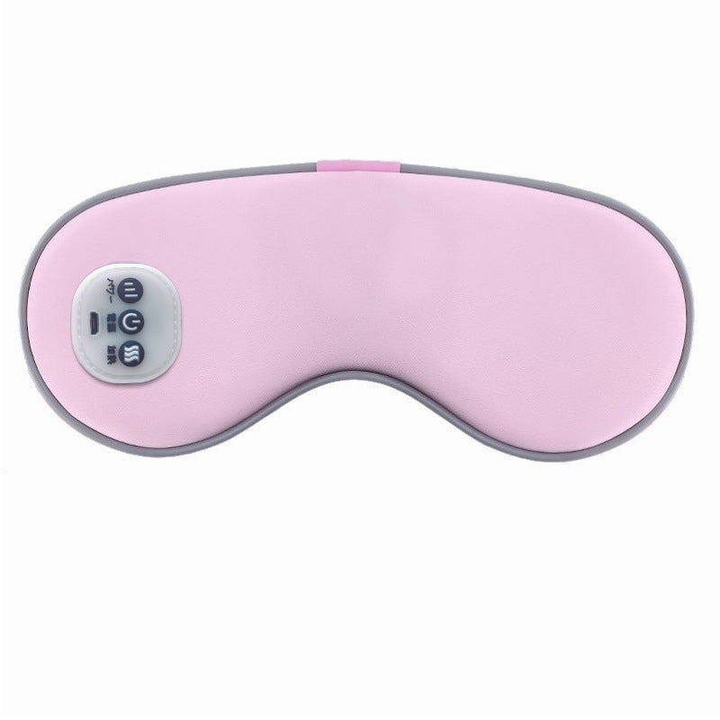 Usb rechargeable hot & cold eye mask - eye massager, eye care device, vibration massage, ice pack, sleep eye massager