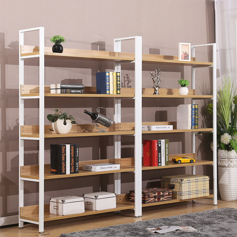Steel and wood shelves Shelves Commercial storage shelves Multi-layer supermarket Convenience store Snacks Cosmetics sample display shelves
