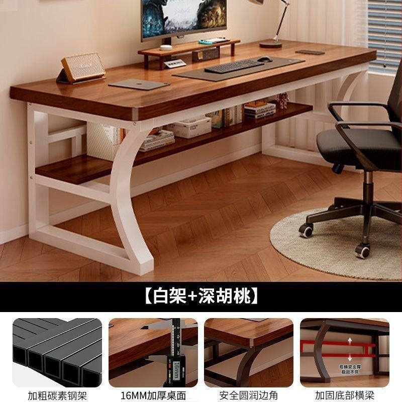 Computer desk desktop gaming table home with storage shelf office desk chair simple desk bedroom study writing desk