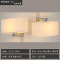 Wall lamp popularcasual up and down adjustment installation room reading master bedroom bedside lamp normcore fabric lampshade led lamp