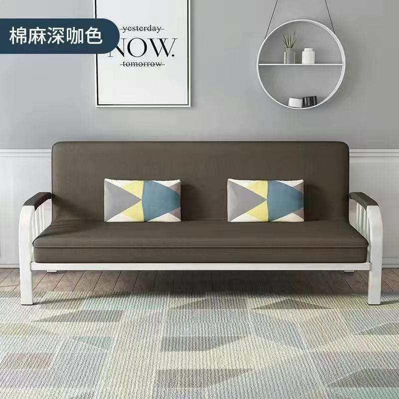 Small apartment sofa bed, convertible sofa bed, foldable sofa bed, economical and simple fabric sofa for the living room