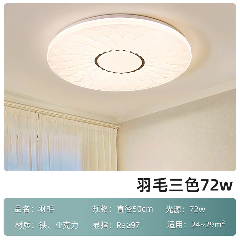 Bedroom light modern simplicity 2025 new ceiling light cream wind Internet celebrity romantic starry sky master bedroom lighting