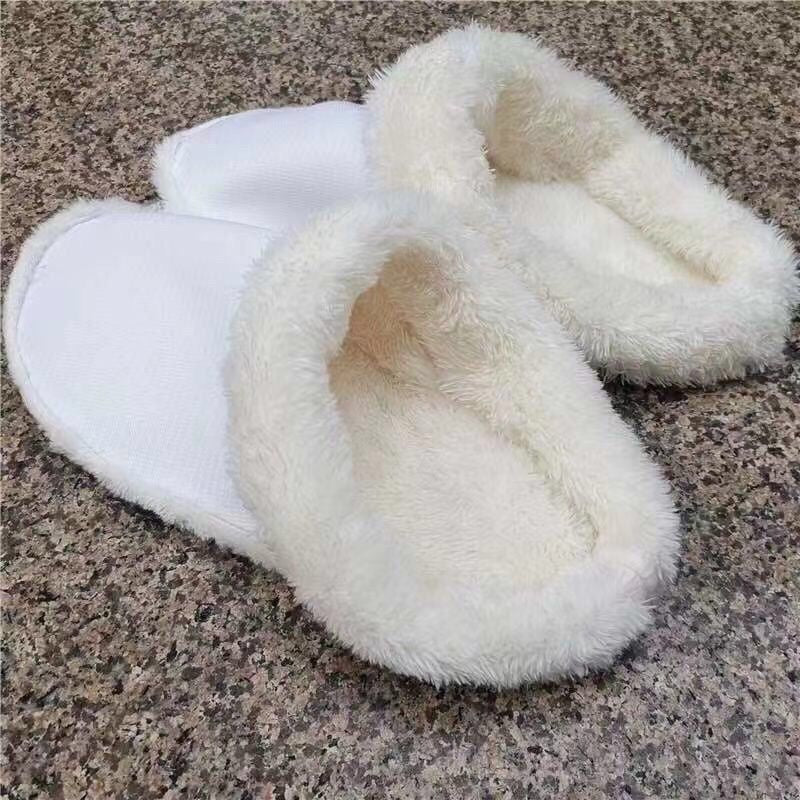 Clogs with fleece lining - detachable sock liners, cotton slippers with warm and comfortable thickened fleece insoles, closed-toe shoe liners