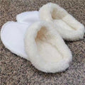 Clogs with fleece lining - detachable sock liners, cotton slippers with warm and comfortable thickened fleece insoles, closed-toe shoe liners