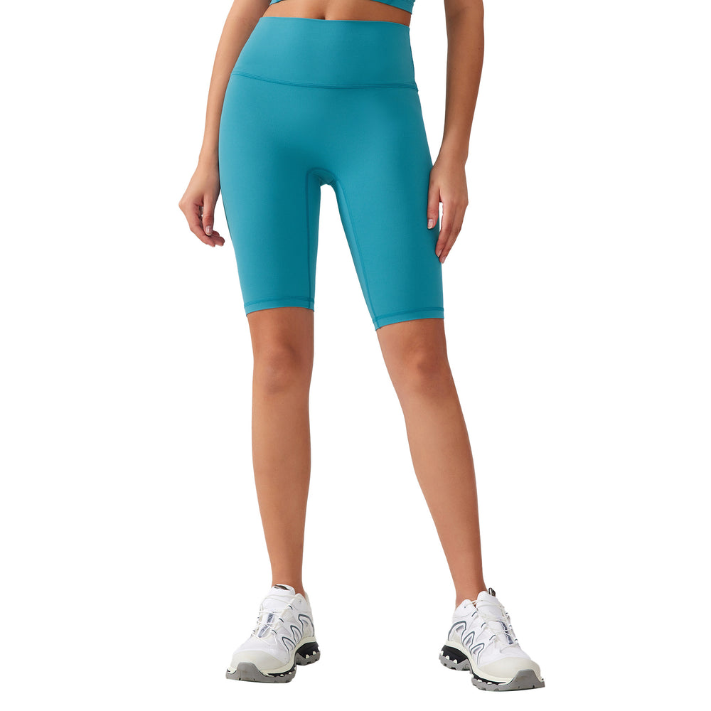 Free sizefree size no awkward line yoga shorts tummy control butt lift fitness sports half length pants for women ag004