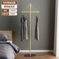 Luxury-feel metal coat rack with sturdy base - freestanding overcoat and windbreaker storage rack with multiple hooks for decorative storage