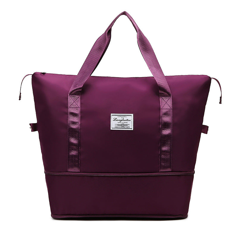 Wholesale travel bag expandable portable travel boarding sports yoga fitness bag luggage storage bag women's maternity bag