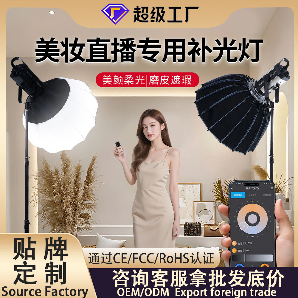 300W professional COB live broadcast filling light live streaming host special shooting lighting LED photography light beauty photo indoor shooting