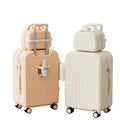 New arrival luggage box female pull rod box male strong and durable student universal wheel 20inch password suitcase small leather box