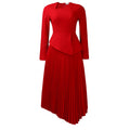 D617 european and american cross-border women's clothing  spring new arrival: elegant asymmetrical neck high-waisted midi dress for export