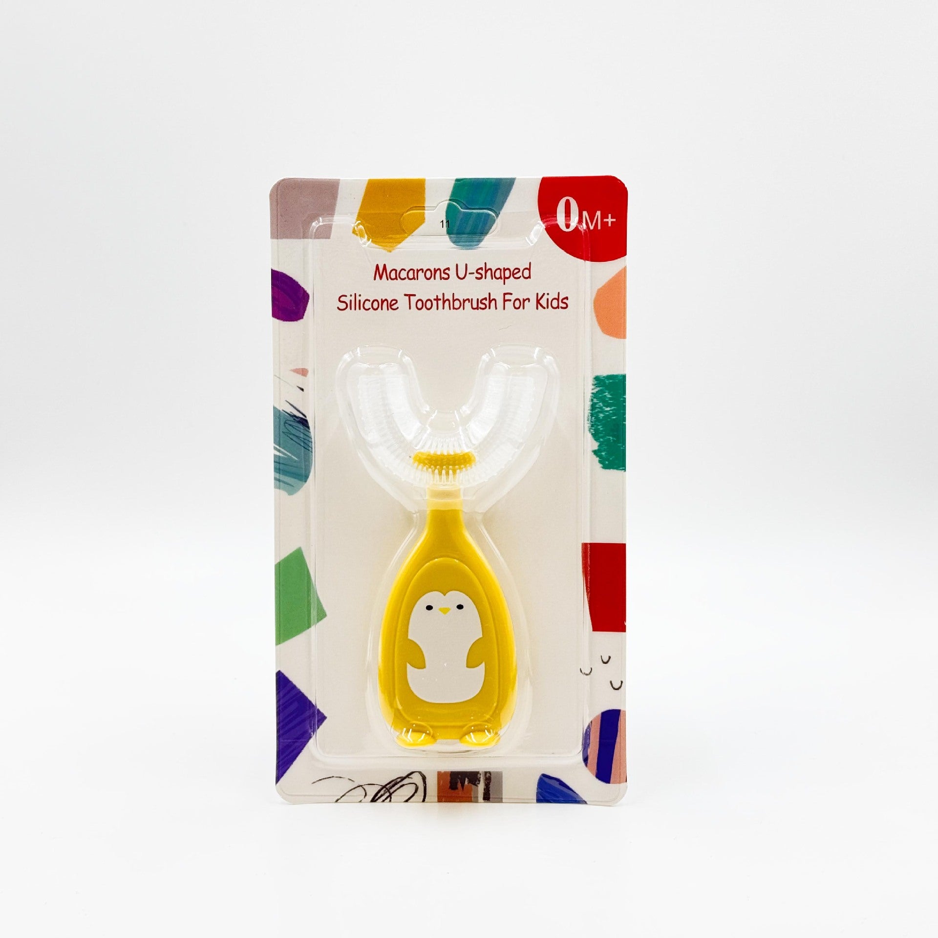 English card new manual children's U-shaped toothbrush silicone toothbrush baby mouth type oral cleaning manual U-shaped