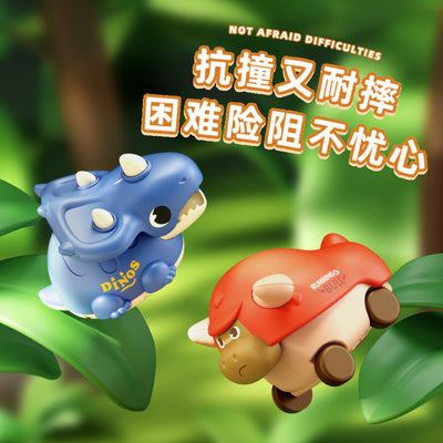 【carefully selected】kids' educational & fun toy car - press-and-go cartoon animal design - perfect gift for boys & girls, ideal for kindergarten